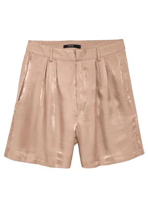 Enfim - Shorts Evasê Acetinado Rosê - ENFIM