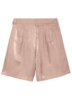 Enfim - Shorts Evasê Acetinado Rosê - ENFIM