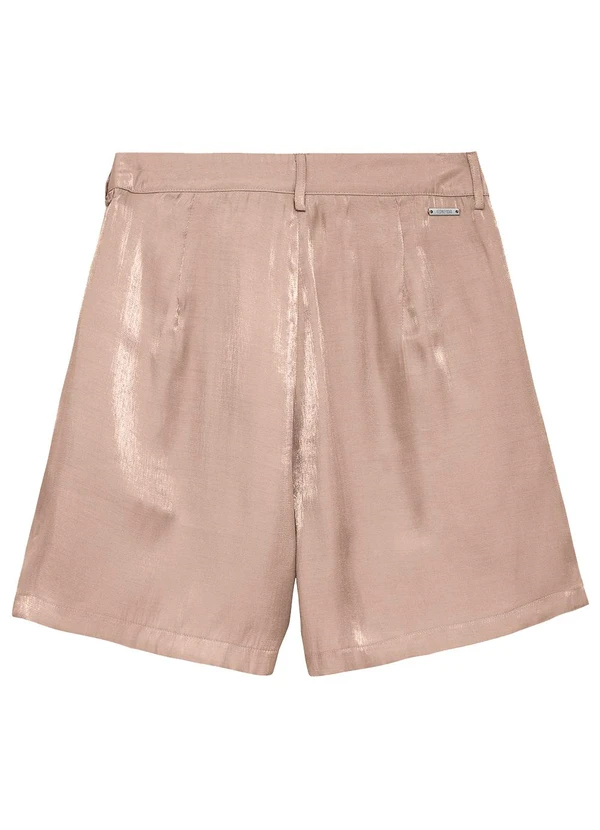 Enfim - Shorts Evasê Acetinado Rosê 2