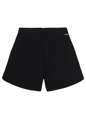 Enfim - Shorts Evasê em Begaline Preto - ENFIM