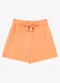 Endless - Shorts Feminino Clochard em Linho Strong Verde - variação: Laranja
