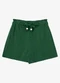 Endless - Shorts Feminino Clochard em Linho Strong Verde - variação: Verde