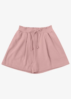 Endless - Shorts Feminino Clochard Malhão Maquineta Rosa - ENDLESS