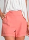 Dianna - Shorts Feminino Cós Largo em Alfaiataria Marrom - variação: Rosa