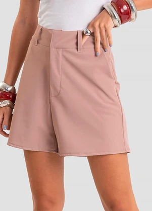 Dianna - Shorts Feminino Courinotexturizado Marrom - DIANNA