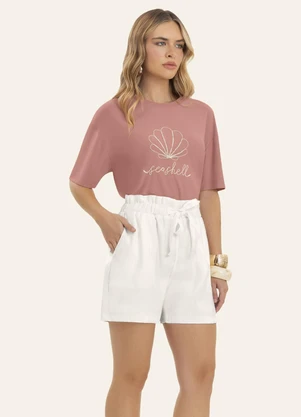 Endless - Shorts Feminino de Alfaiataria Bege - ENDLESS