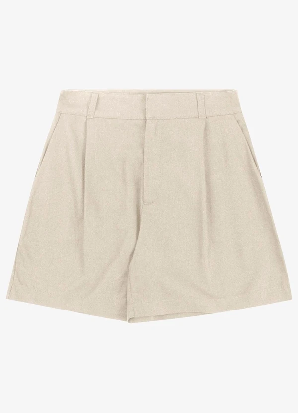Endless - Shorts Feminino de Linho Bege