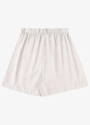 Endless - Shorts Feminino em Tecido Alfaiataria Bege - ENDLESS