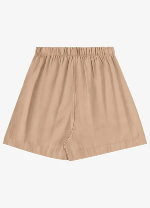 Endless - Shorts Feminino em Tecido Alfaiataria Bege - ENDLESS