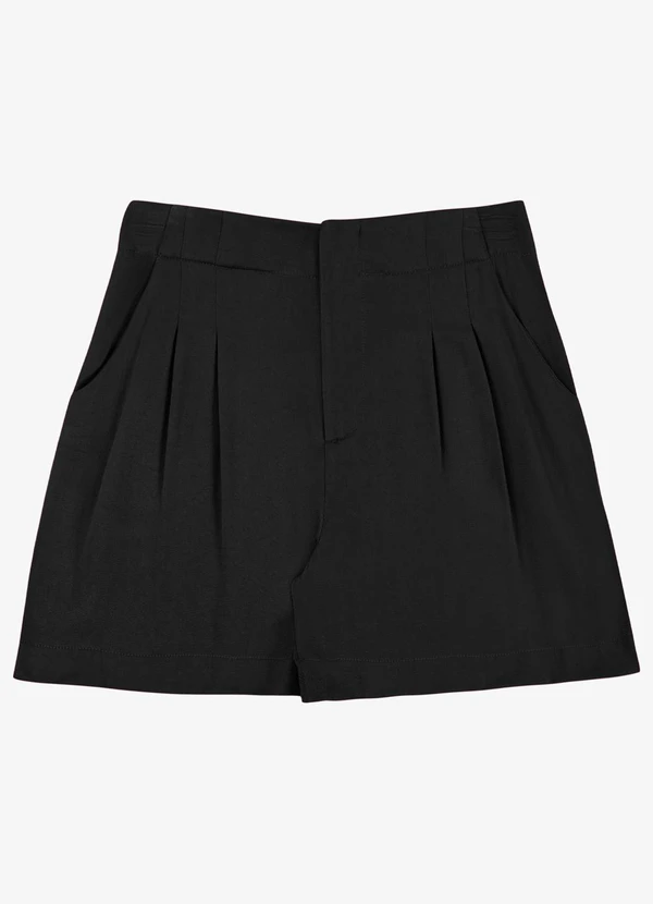 Endless - Shorts Feminino em Viscose Double Preto