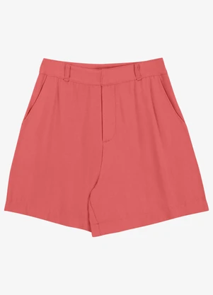 Endless - Shorts Feminino em Viscose Sarjada Laranja - ENDLESS