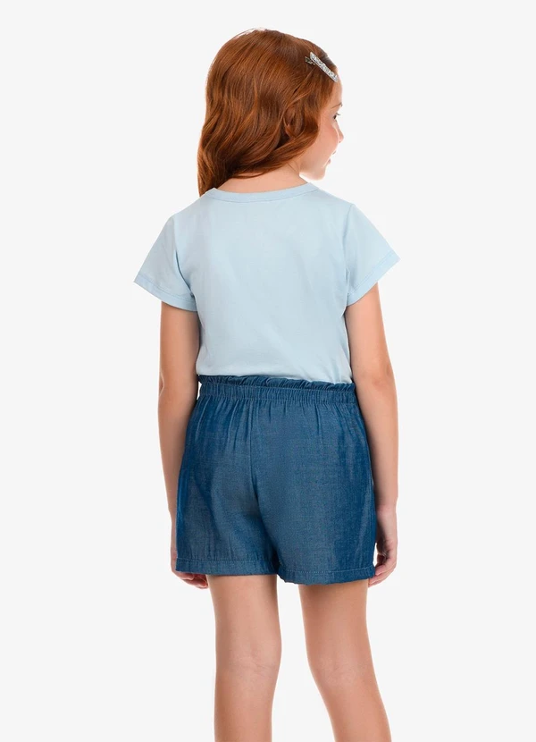 Rovi Kids - Shorts Infantil Menina Liocel Azul 2