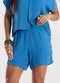 Rovitex - Shorts Feminino Malha Viscose Azul - variação: Azul