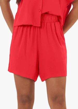 Rovitex - Shorts Feminino Malha Viscose Laranja - ROVITEX