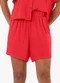 Rovitex - Shorts Feminino Malha Viscose Azul - variação: Laranja