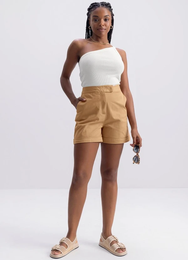 Essendi - Shorts Feminino Marrom 3