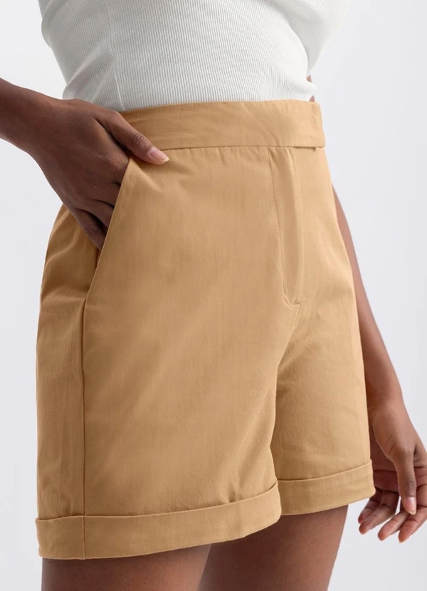 Essendi - Shorts Feminino Marrom 5