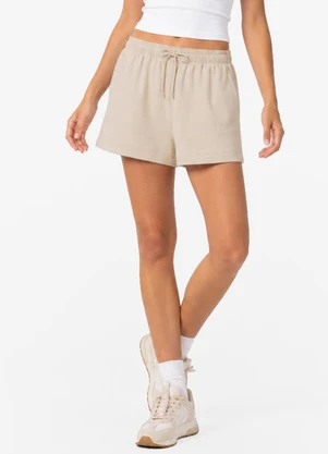 Minty - Shorts Feminino Molecotton de Viscose Bege - MINTY
