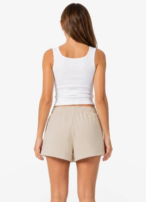 Minty - Shorts Feminino Molecotton de Viscose Bege - MINTY