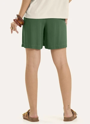 Rovitex - Shorts Feminino Viscose Sarjada Verde - ROVITEX