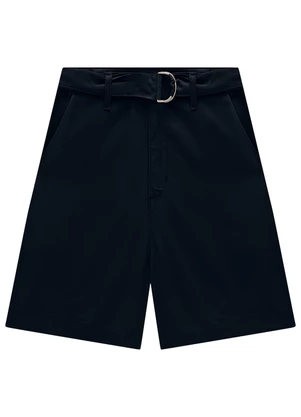Enfim - Shorts Preto Alfaiataria em Crepe - ENFIM