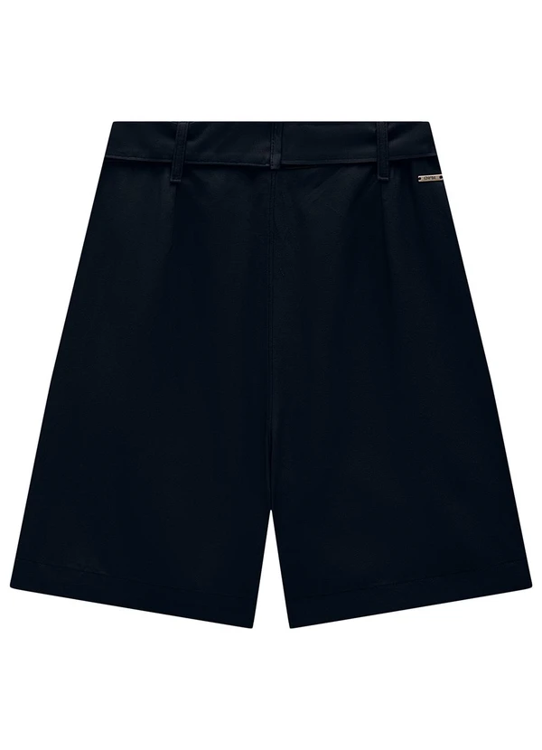 Enfim - Shorts Preto Alfaiataria em Crepe 2