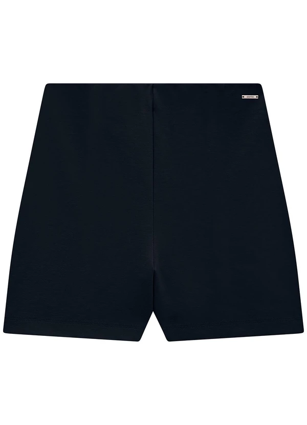 Enfim - Shorts Preto Amplo em Interlock 2