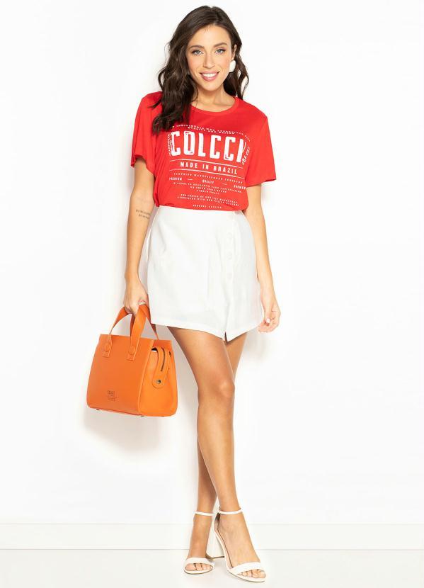 Hering - Shorts Saia de Viscose Off White 3