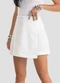 Dianna - Shorts Saia Feminino Tweed Branco - variação: Branco