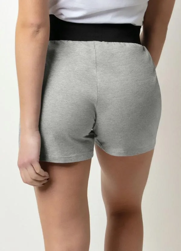 Moda Pop - Short Cinza Feminino 2