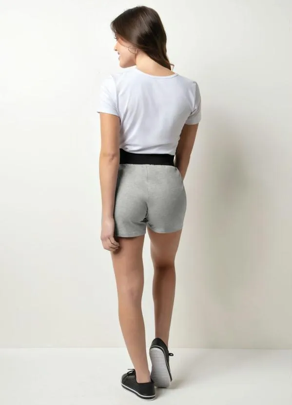 Moda Pop - Short Cinza Feminino 4