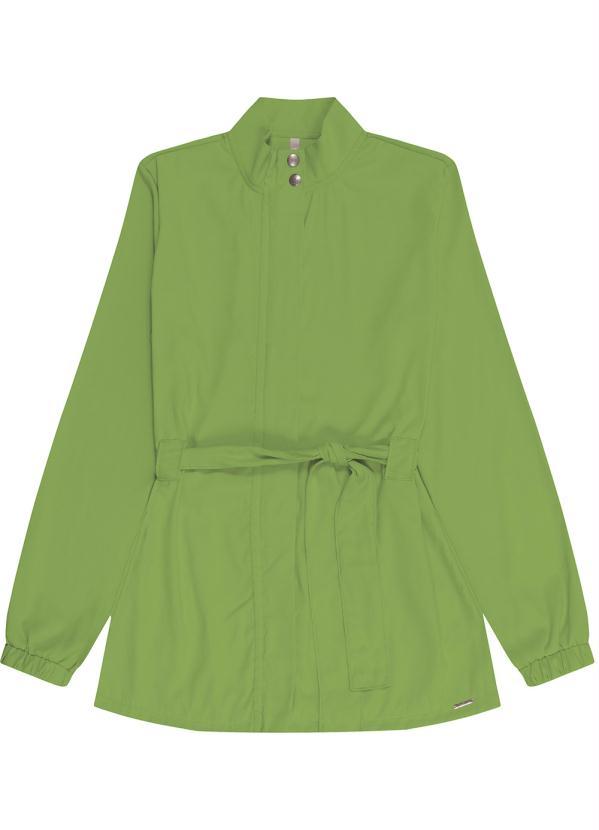 Cativa - Casaco Alongado em Tecido Verde