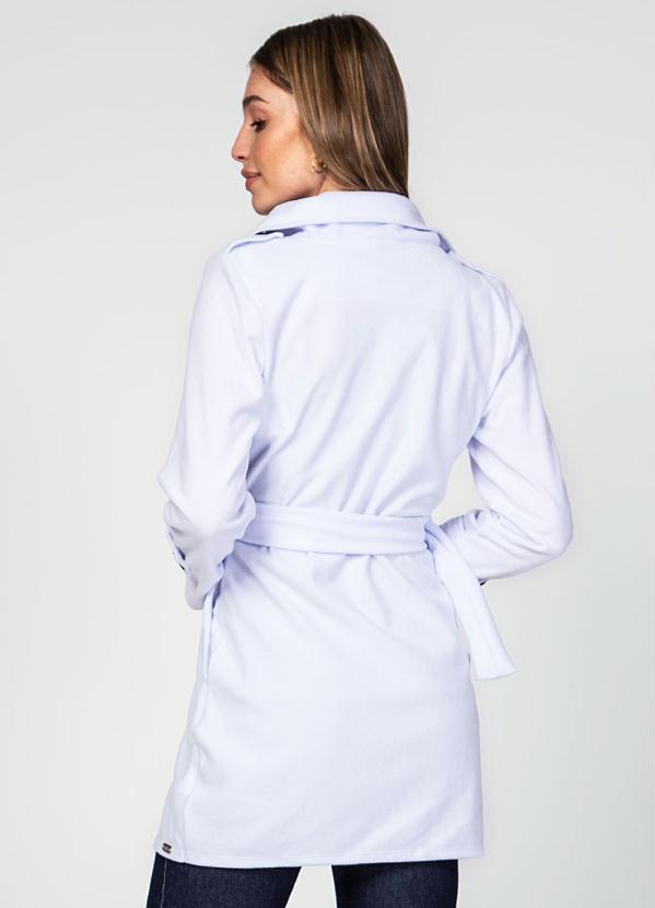 Quintess - Casaco Branco com Faixa e Botões 3