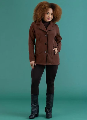 Soft Bonni - Parka Adulto Marrom Rubi - SOFT BONNI