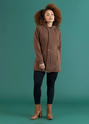 Soft Bonni - Parka Forrada Adulto Conhaque - SOFT BONNI