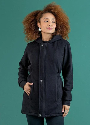 Soft Bonni - Parka Forrada Adulto Preto - SOFT BONNI
