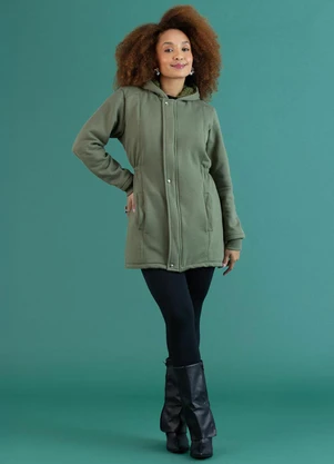 Soft Bonni - Parka Forrada Adulto Verde Azeite - SOFT BONNI