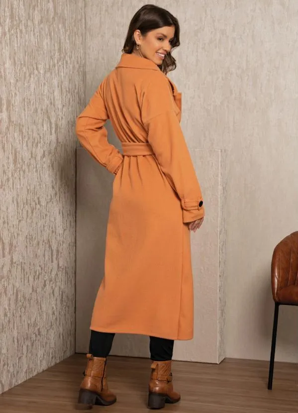 Quintess - Sobretudo Bege com Faixa com Fivela 2