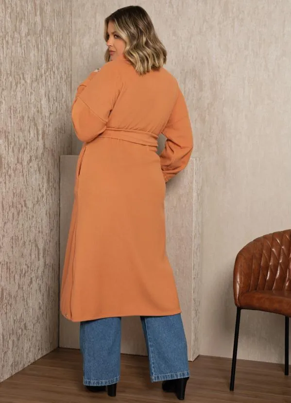 Quintess - Sobretudo Bege com Faixa com Fivela 6