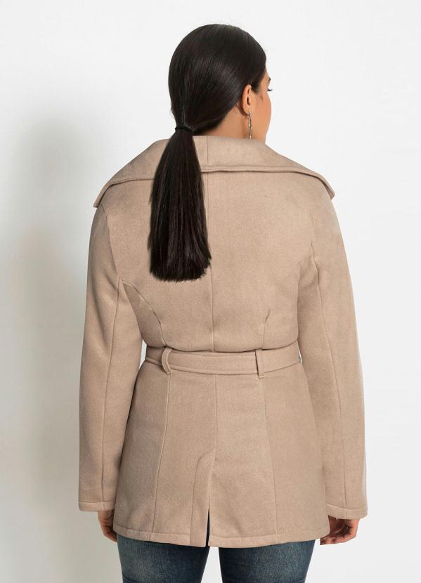 Outlet - Sobretudo com Amarração Caramelo 8