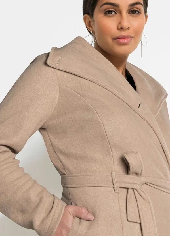 Queima Estoque - Sobretudo com Amarração Caramelo 3