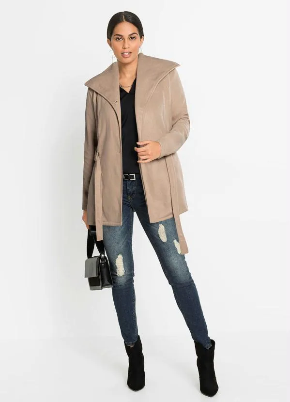 Queima Estoque - Sobretudo com Amarração Caramelo 4