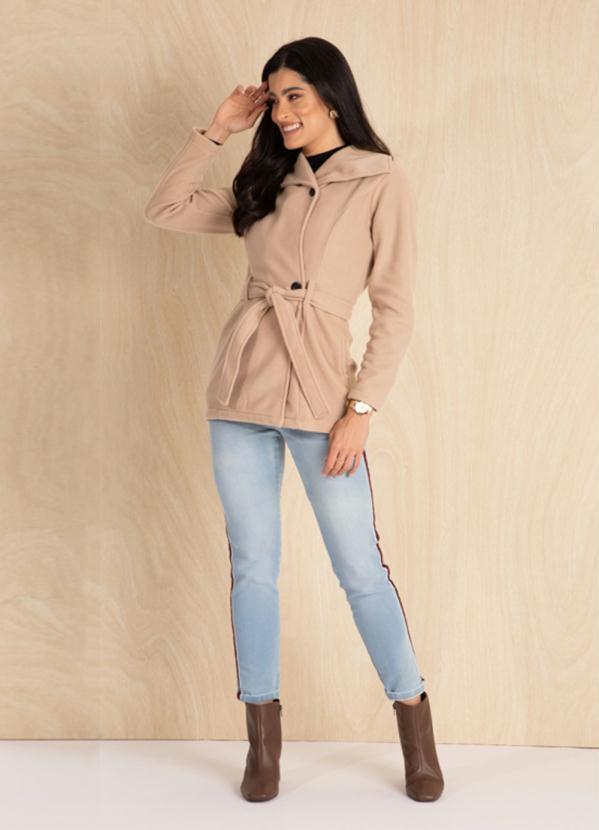 Outlet - Sobretudo com Amarração Caramelo 5