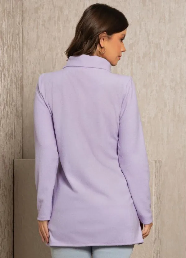 Quintess - Sobretudo Lilás com Botões Perolados 2