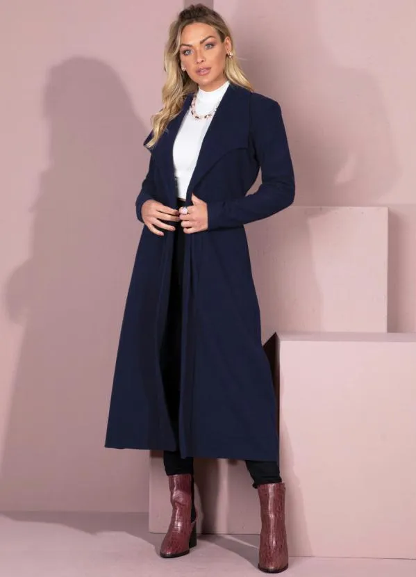 Moletom Sobretudo Feminino Sobretudo Azul Marinho Masculino