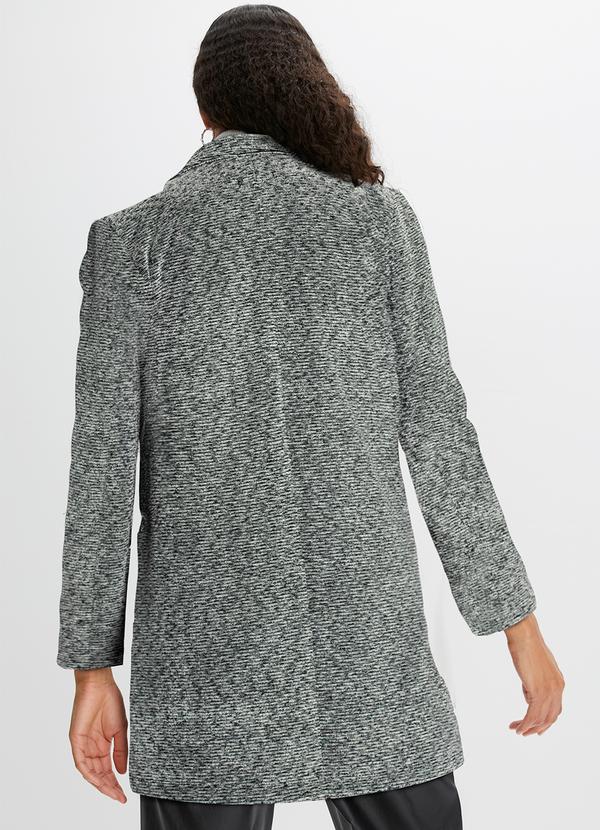 bonprix - Sobretudo Mescla Escuro em Malha Tweed 10