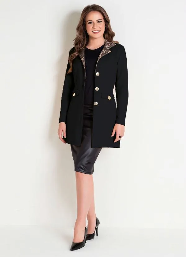 Rosalie - Sobretudo  Preto 4