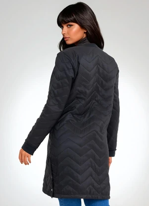bonprix - Sobretudo Preto em Tactel - BONPRIX