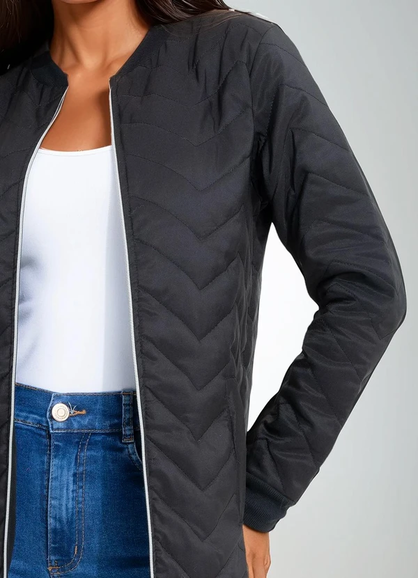 bonprix - Sobretudo Preto em Tactel 3