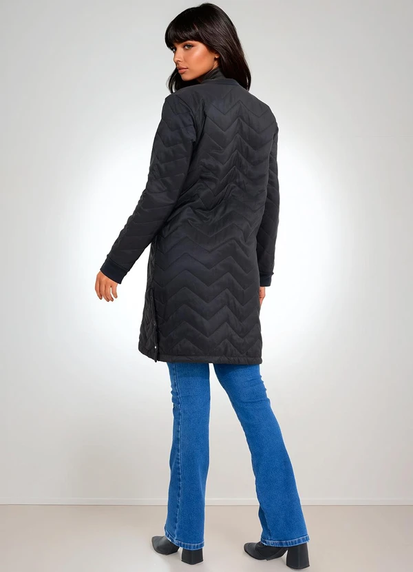 bonprix - Sobretudo Preto em Tactel 4